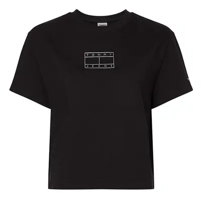 Tommy Jeans T-Shirt - TJW SMALL OUTLINE FLAG TEE black