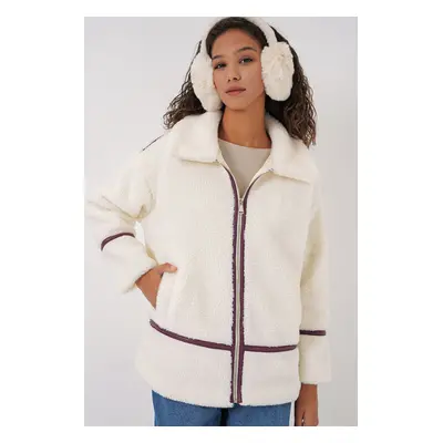 Bigdart Lined Plush Jacket - Plum