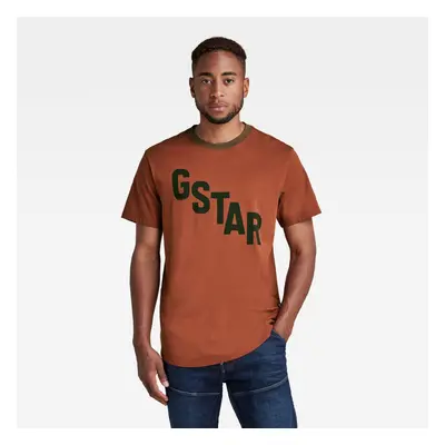 T-shirt - G-star RAW Lash sports graphic r t brown