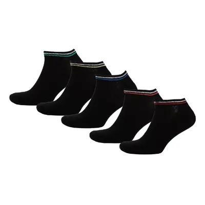 DEFACTO Men's 5-Pack Cotton Ankle Socks