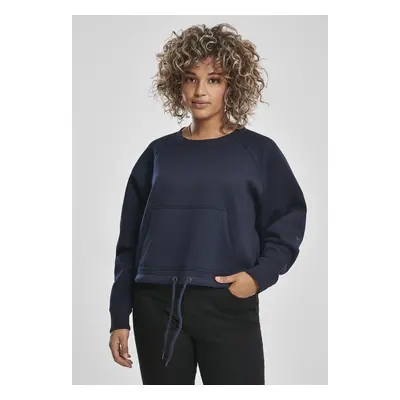 Dámská oversized krátká raglánová posádka nightnavy