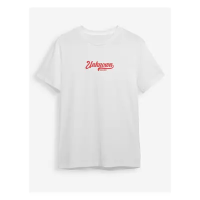 Trendyol White Text Printed Regular Cut T-shirt