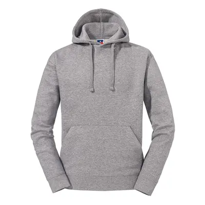 Grey melange men's hoodie Authentic Russell