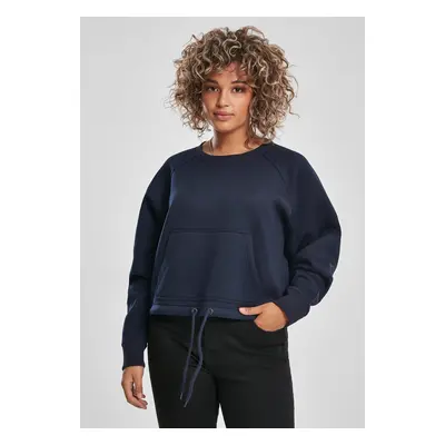 Dámská oversized krátká raglánová posádka nightnavy