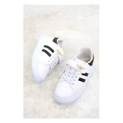 Soho White-Black Kids Sneaker