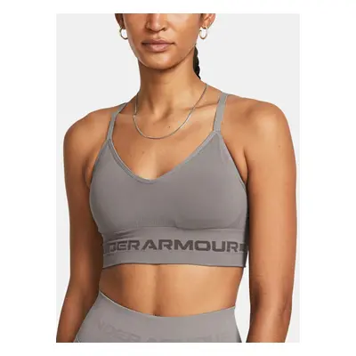 Podprsenka Under Armour UA Seamless Low Long Bra - šedá