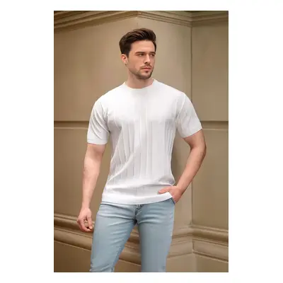 Trendyol White Regular Cut Crew Neck Cotton Basic T-Shirt