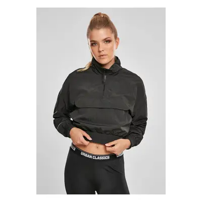 Dámská bunda Crinkle Nylon Pull Over Black