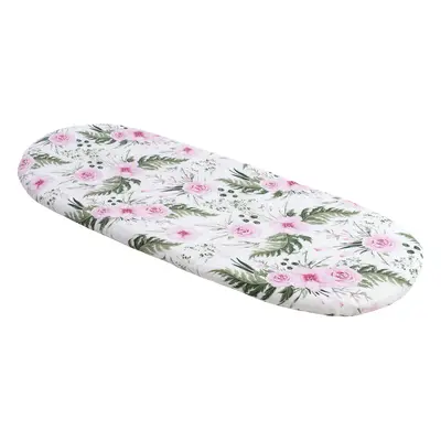 Medi Partners Fitted sheet for a stroller – cotton – Pink flowers