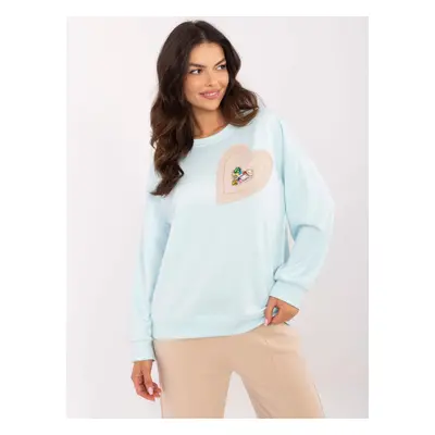 Sweatshirt-DHJ-BL-20322.72-light blue