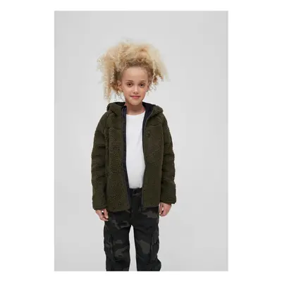 Dětská Teddyfleecejacket Hood olivová