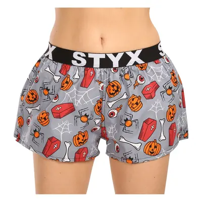 Dámské trenky Styx art sportovní guma Halloween rakve