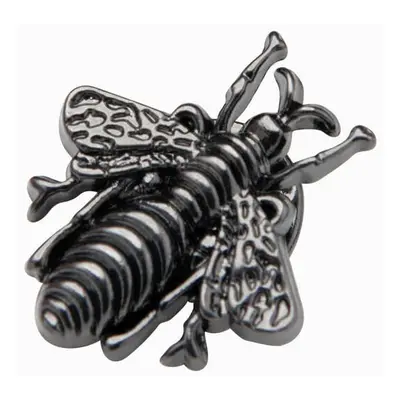 Ombre Decorative metal bee pin - black