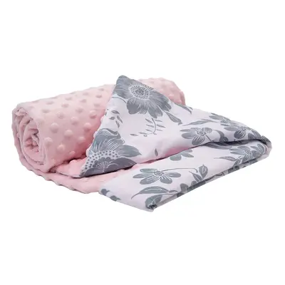 Medi Partners Blanket cotton + minky – Berry + light pink Minky