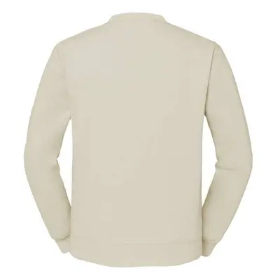 Beige Men's Sweatshirt Set-in Sweat Fruit of the Loom