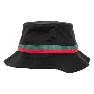 Stripe Bucket Hat černá/pálená/zelená