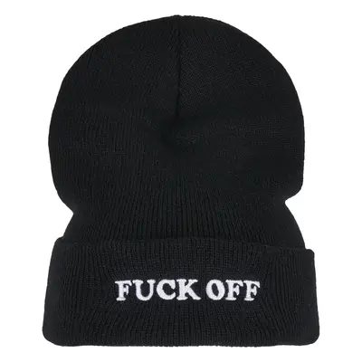 Fuck Off Beanie černo/bílá