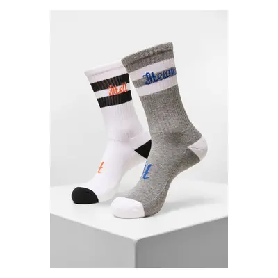 Nebe Hell Socks 2-Pack šedá/bílá