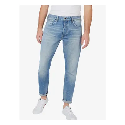 Světle modré pánské straight fit džíny Pepe Jeans Callen - Pánské