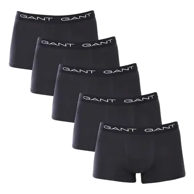 5PACK pánské boxerky Gant černé