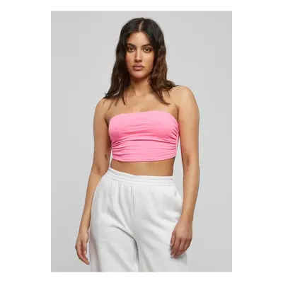 Dámská Neon Bandeau Top neonrůžová