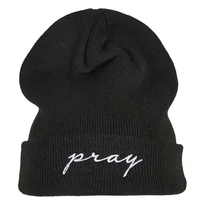 Pray Embroidery Beanie černo/bílá