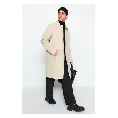 Trendyol Stone Unisex Regular Fit Wool Blended Cachet Winter Coat