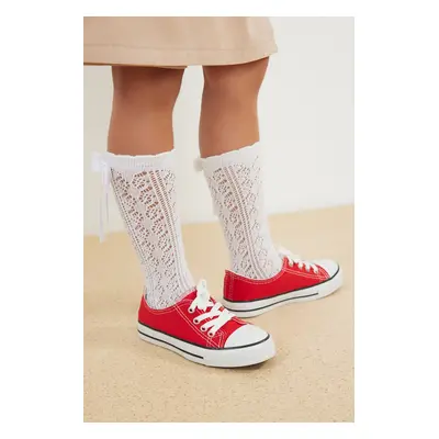 Trendyol Red Lace-Up Big/Small Child Unisex Kids Sneakers