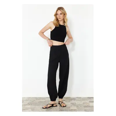 Trendyol Black Jogger Shalwar Fit Woven Trousers