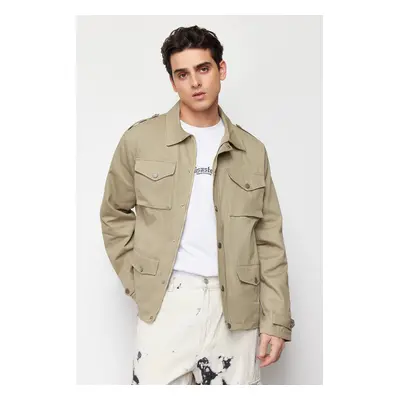 Trendyol Khaki Regular Fit Gabardine Jacket