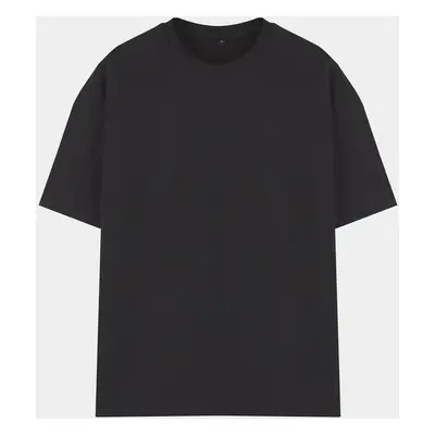 Trendyol Black Oversize/Wide Cut 100% Cotton Thick T-Shirt