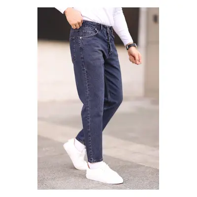 Trendyol Navy Blue 100% Cotton Boyfriend Jeans