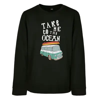 Kids Take Me To The Ocean Longsleeve černá