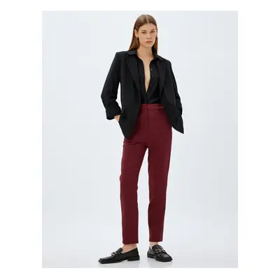 Koton Carrot Cut Standard Fabric Trousers with Waist Pockets