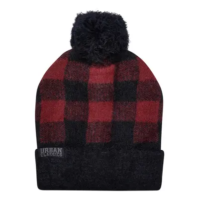 Pom Beanie černo/červená