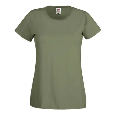 Olive Women's T-shirt Lady fit Original Fruit of the Loom