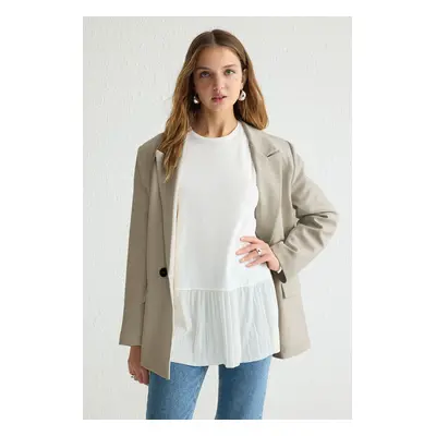 Trendyol White Regular Jersey Plain Knit