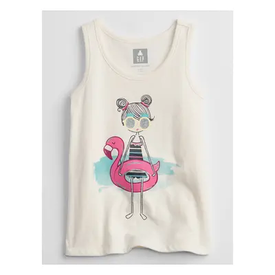 GAP Dětské tílko graphic tank top - Holky