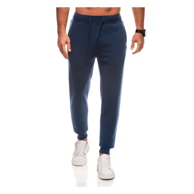 Edoti Men's BASIC uniform jogger sweatpants - navy blue