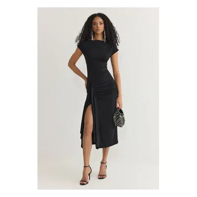 Trendyol Black Bodycon Knitted Lined Dress