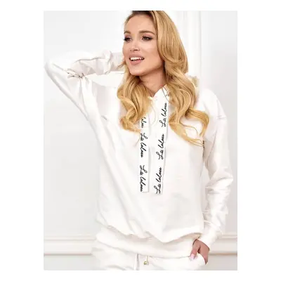 White sweatshirt Lalous BL-0442. R01