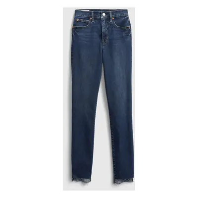 GAP Džíny true skinny dune angled hem - Dámské