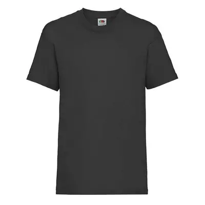 Black Fruit of the Loom Cotton T-shirt