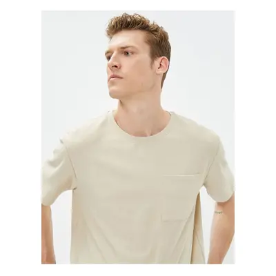 Koton Men's Beige T-Shirt