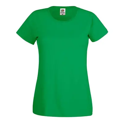 Green Women's T-shirt Lady fit Original Fruit of the Loom