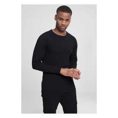 Vypasované Stretch L/S tričko černé