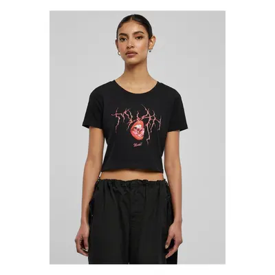 Černé tričko Muah Cropped Tee