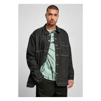 Oversized Trucker Jacket black raw