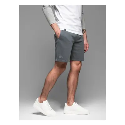 Ombre Men's RELAXED FIT tracksuit short shorts in athleisure style - graphite