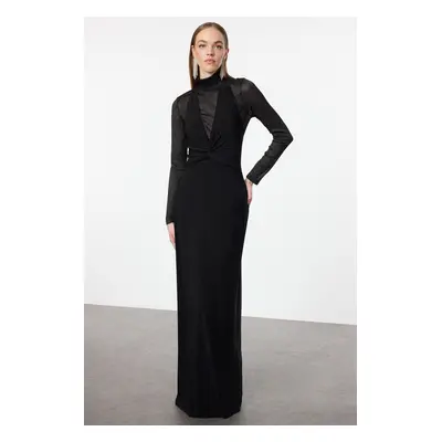 Trendyol Black Body-fitting Woven Dress